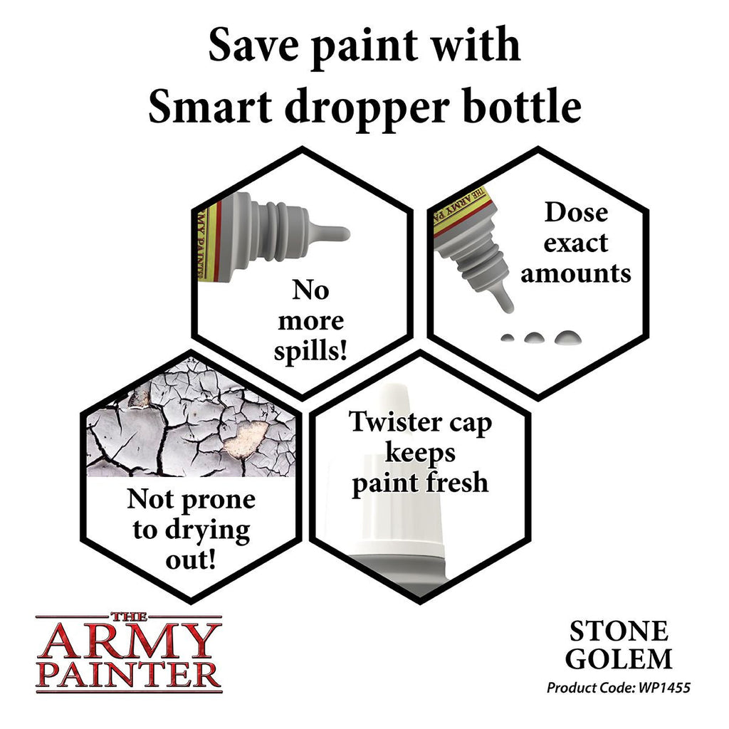 The Army Painter Warpaint Stone Golem Non Toxic Acrylic Paints 18ml WP1455
