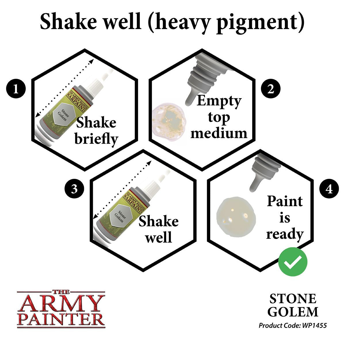 The Army Painter Warpaint Stone Golem Non Toxic Acrylic Paints 18ml WP1455