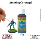 The Army Painter Warpaint Troglodyte Blue Non Toxic Acrylic Paints 18ml WP1458