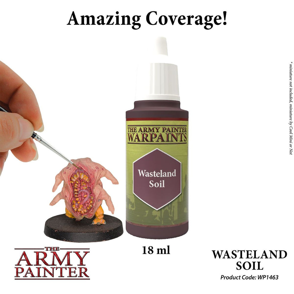 The Army Painter Warpaint Wasteland Soil Non Toxic Acrylic Paints 18ml WP1463