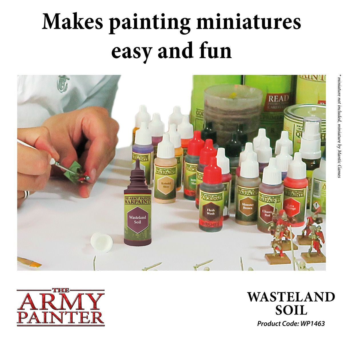 The Army Painter Warpaint Wasteland Soil Non Toxic Acrylic Paints 18ml WP1463