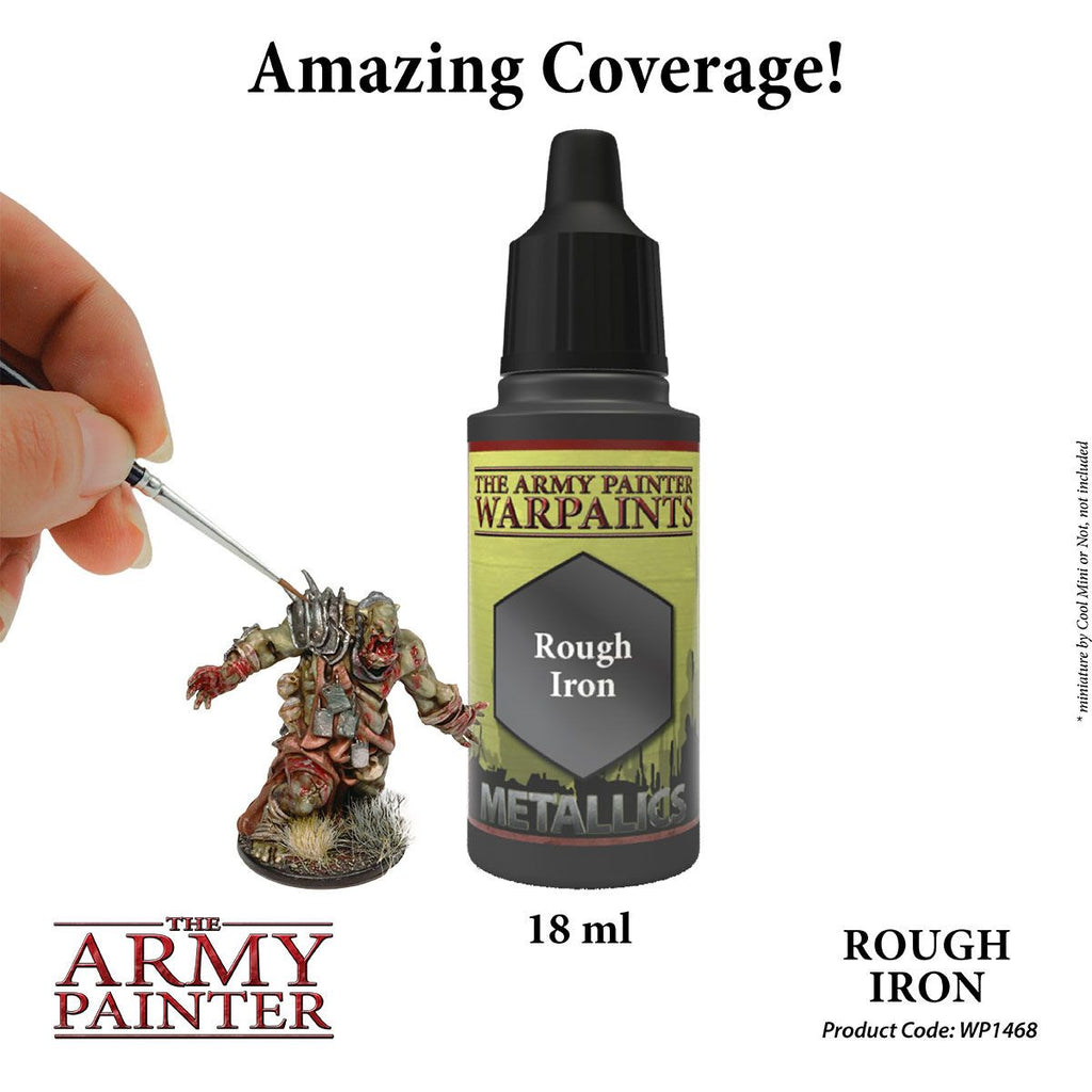 The Army Painter Warpaint Rough Iron Non Toxic Acrylic Paints 18ml WP1468