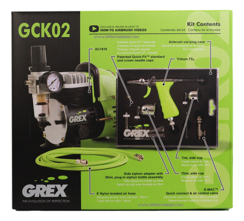 Grex AC1810-A 1/8 HP 115V Portable Piston Air Compressor AC1810-A