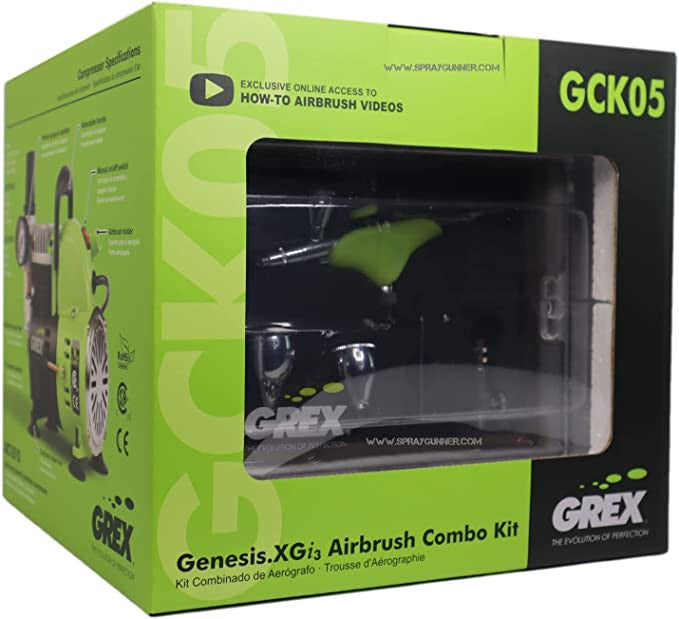 Grex GCK05 GenesisXGi3 Airbrush Combo Kit GCK05