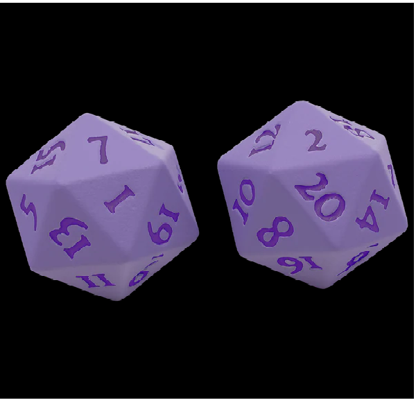 Ultra PRO Dungeons & Dragons Vivid Heavy Metal D20 Dice Set Purple 2ct UP Your Gaming With High Quality 20 Sided Dice UPI-15938