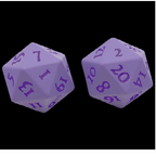 Ultra PRO Dungeons & Dragons Vivid Heavy Metal D20 Dice Set Purple 2ct UP Your Gaming With High Quality 20 Sided Dice UPI-15938