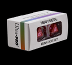 Ultra PRO Dungeons & Dragons Vivid Heavy Metal D20 Dice Set Red 2ct UP Your Gaming With High Quality 20 Sided Dice UPI-15939