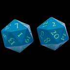 Ultra PRO Dungeons & Dragons Vivid Heavy Metal D20 Dice Set Teal 2ct UP Your Gaming With High Quality 20 Sided Dice UPI-15942