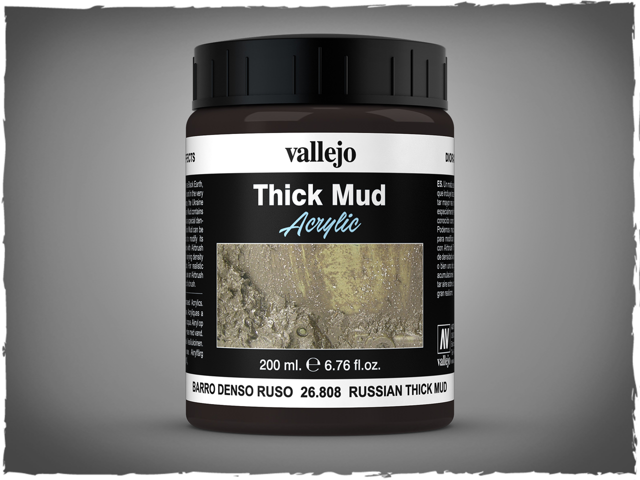 Vallejo Russian Thick Mud Acrylic Model Paint 200ml VAL-26808
