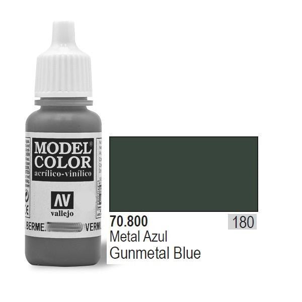Vallejo Model Color Gunmetal Blue Acrylic Non Toxic Paint 17ml VAL-70800
