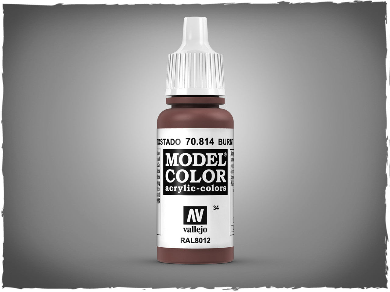 Vallejo Model Color Cadium Umber Red Non Toxic Paints 17ml VAL-70814