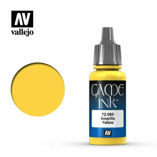 Vallejo Game Color Yellow Acrylic Non Toxic Paints 17ml VAL-72085