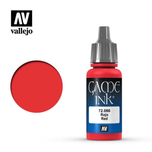 Vallejo Game Color Red Acrylic Non Toxic Paints 17ml VAL-72086