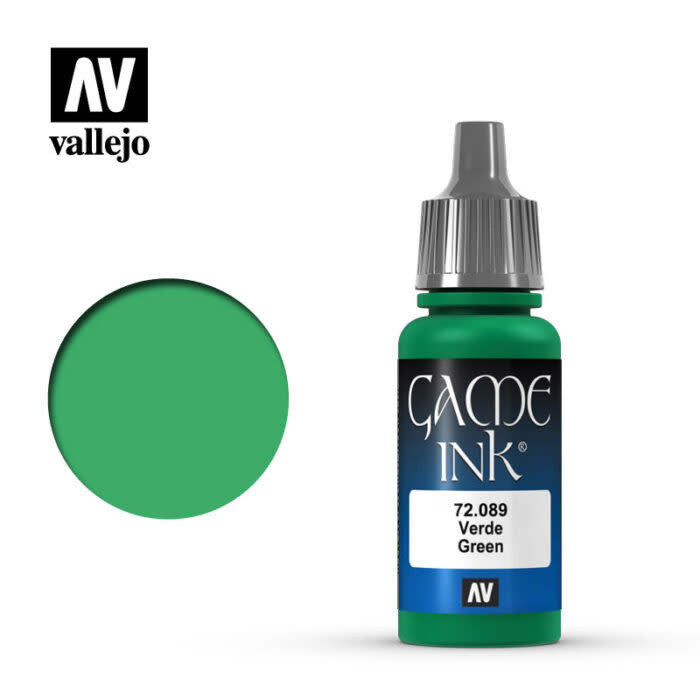 Vallejo Game Color Green Acrylic Non Toxic Paints 17ml VAL-72089