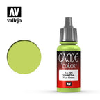 Vallejo Game Color Fluorescent Green Acrylic Non Toxic Paints 17ml VAL-72104