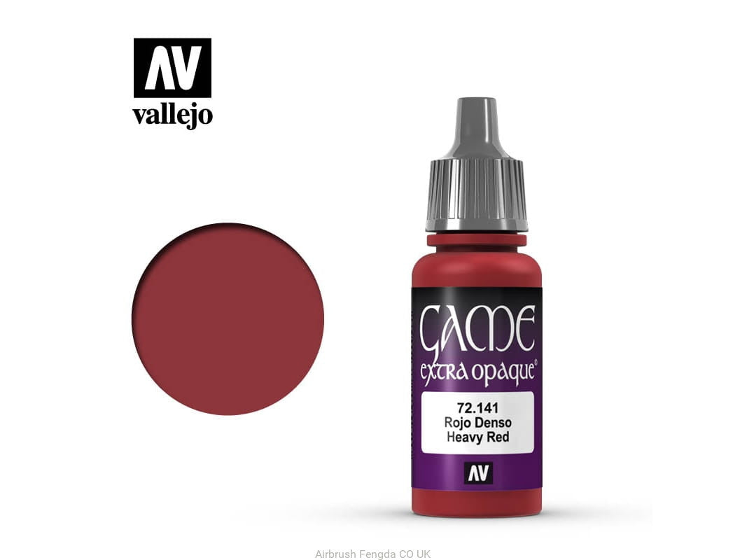 Vallejo Game Color Heavy Red X-Opaque Non Toxic Acrylic Paints 17ml VAL-72141