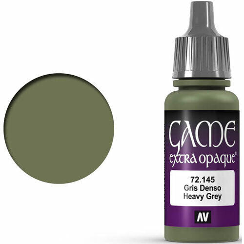 Vallejo Game Color Heavy Grey X-Opaque Non Toxic Acrylic Paints 17ml VAL-72145