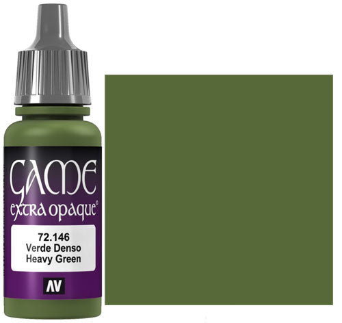 Vallejo Game Color Heavy Green X-Opaque Non Toxic Acrylic Paints 17ml VAL-72146