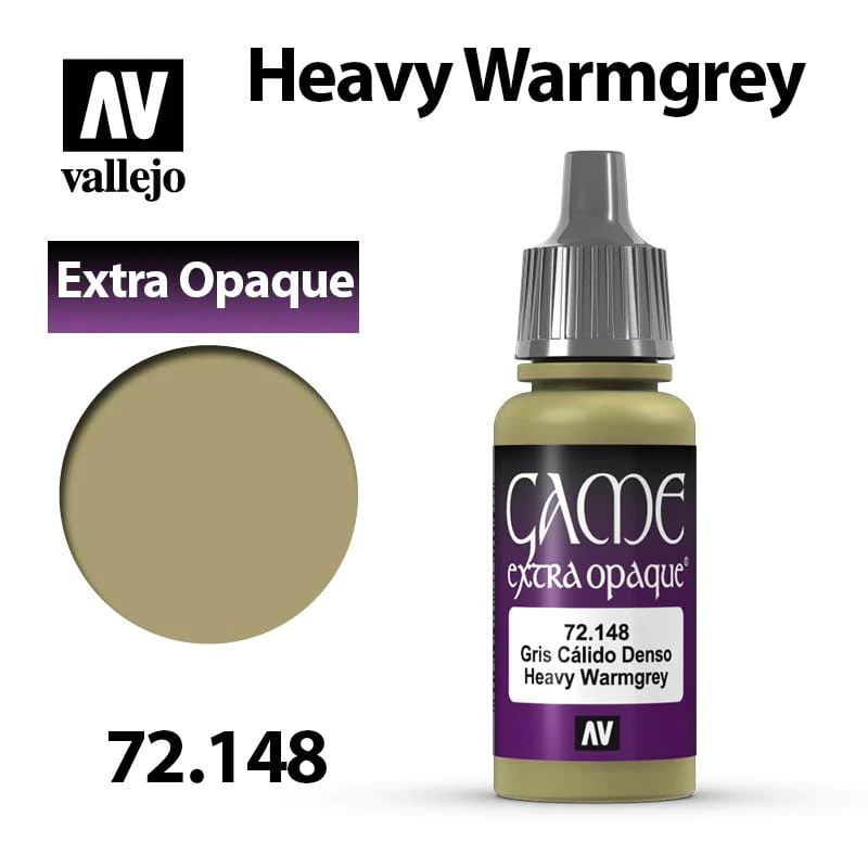 Vallejo Game Color Heavy Warm grey X-Opaque Non Toxic Acrylic Paints 17ml VAL-72148