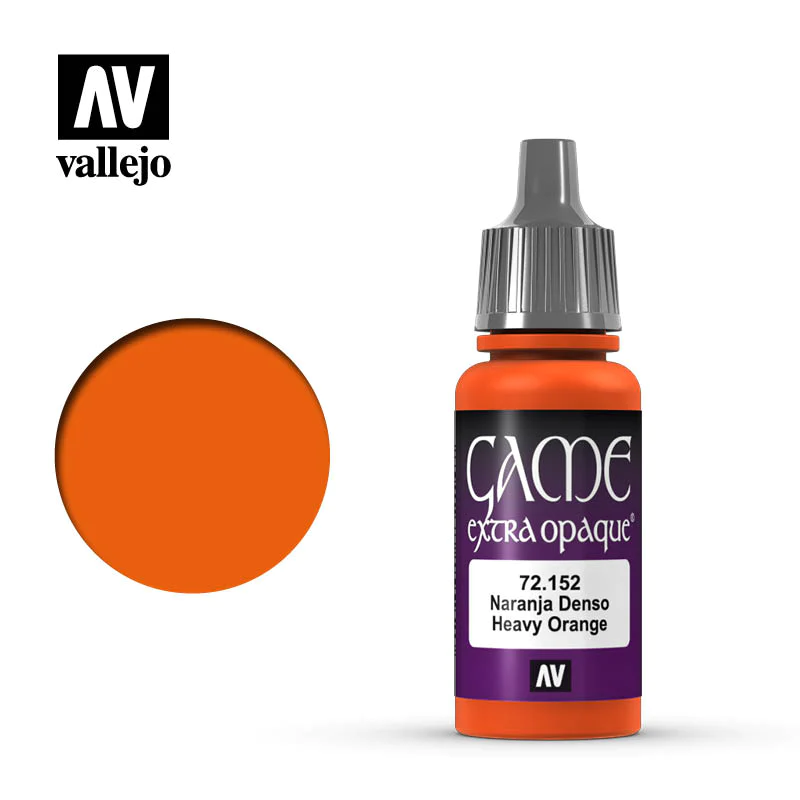 Vallejo Game Color Heavy Orange X-Opaque Non Toxic Acrylic Paints 17ml VAL-72152