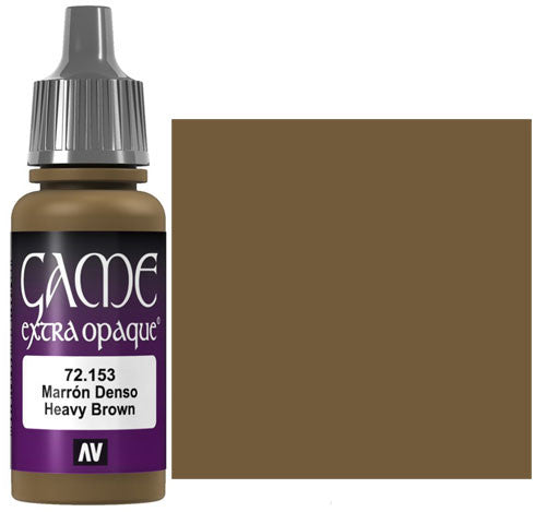 Vallejo Game Color Heavy Brown X-Opaque Non Toxic Acrylic Paints 17ml VAL-72153