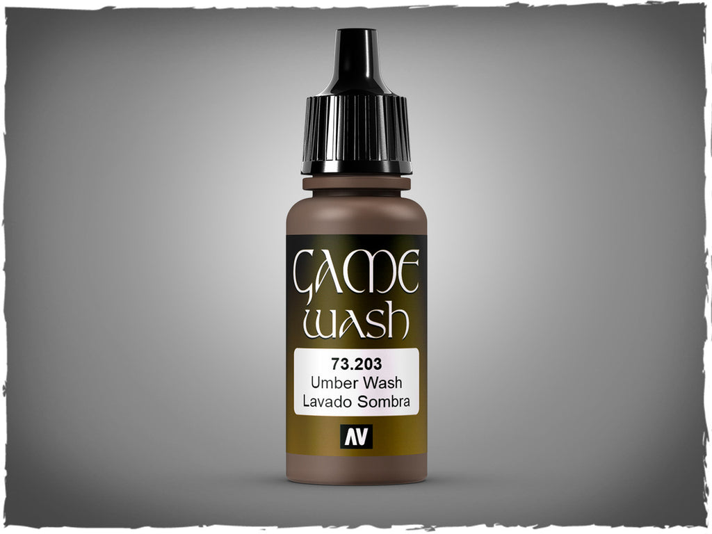 Vallejo Game Color Umber Wash Acrylic Non Toxic Paints 17ml VAL-73203