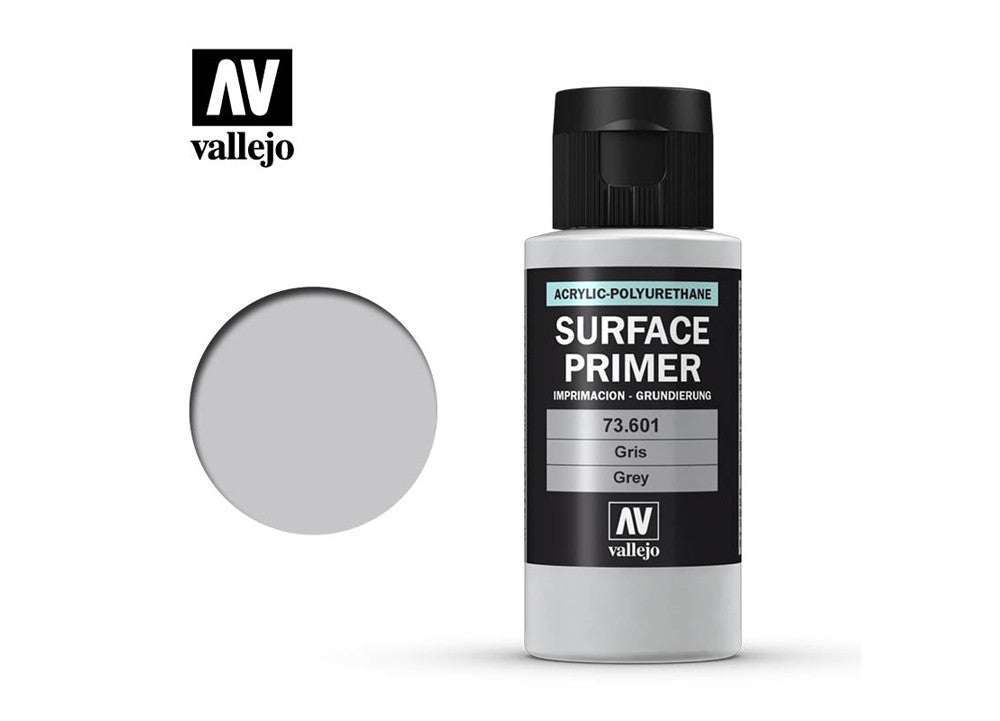 Vallejo Surface Primer Grey Acrylic Polyurethane 60ml VAL-73601