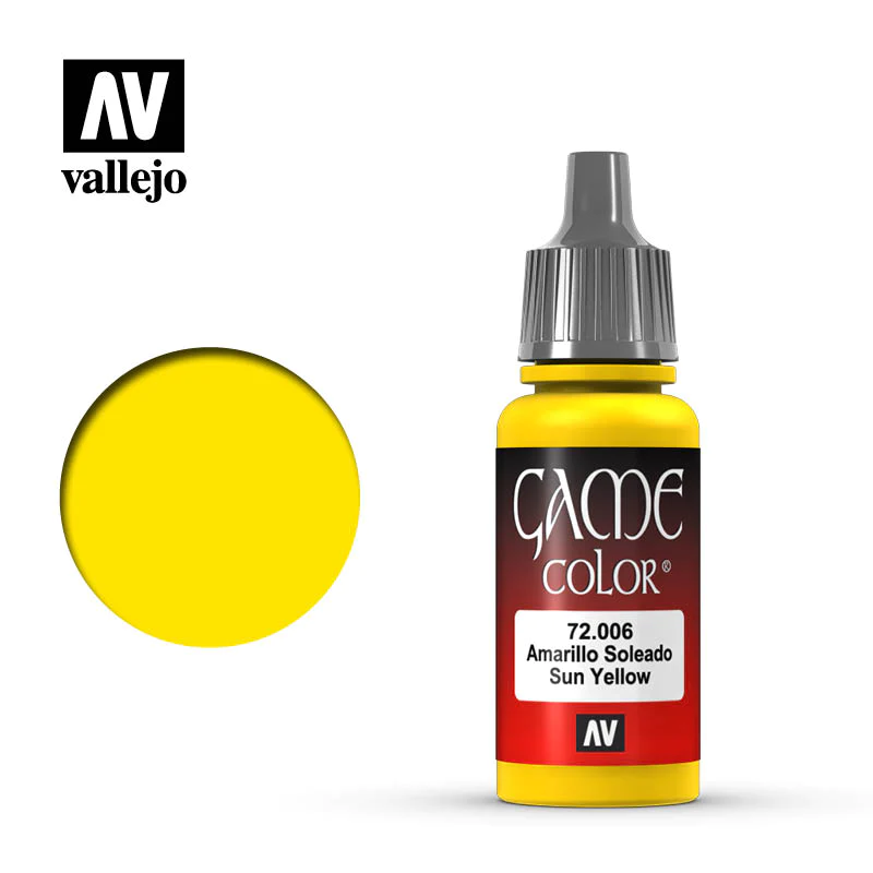 Vallejo Game Color Sunblast Yellow Acrylic Non Toxic Paint 17ml VLJ-72006