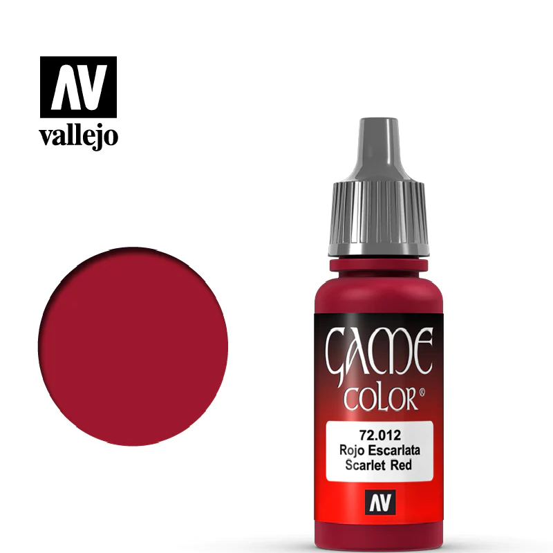 Vallejo Game Color Scarlett Red Acrylic Non Toxic Paint 17ml VLJ-72012