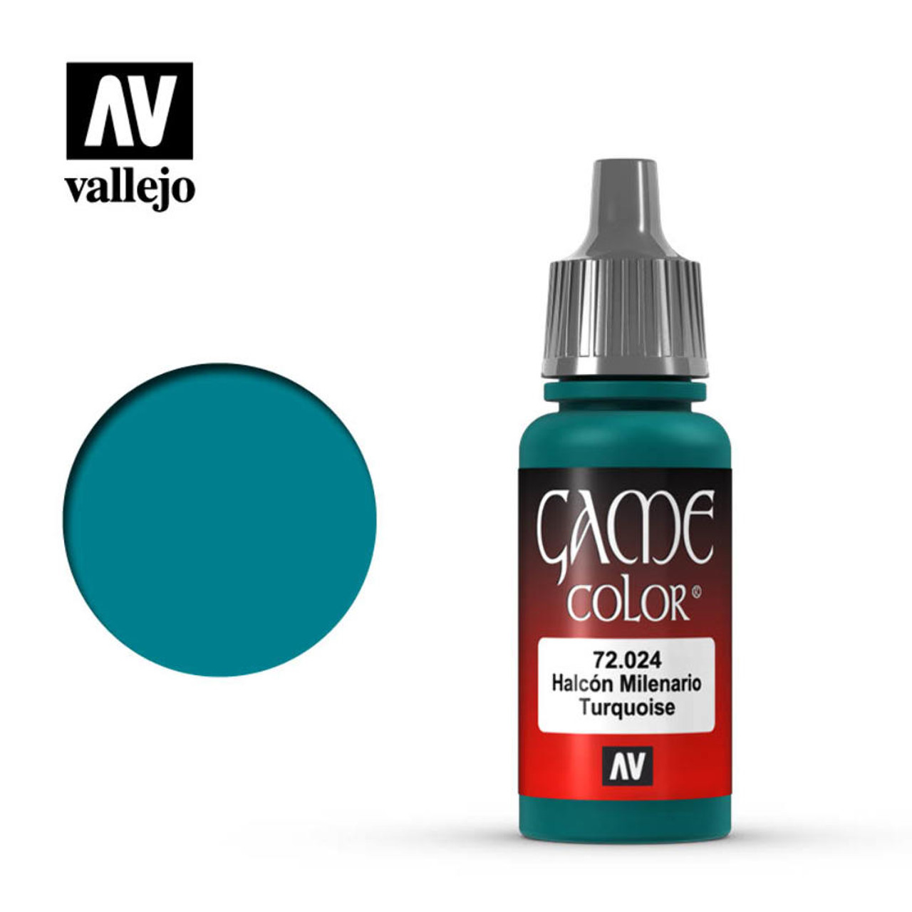 Vallej Game Color Falcon Turquoise Acrylic Non Toxic Paint 17ml VLJ-72024