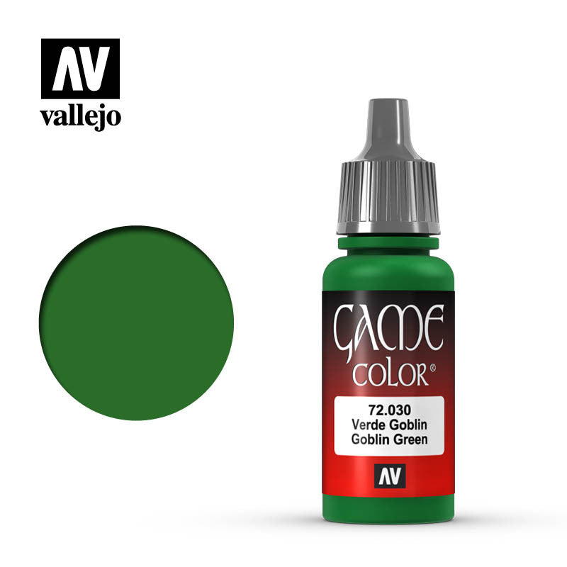 Vallejo Game Color Goblin Green Acrylic Non Toxic Paint 17ml VLJ-72030