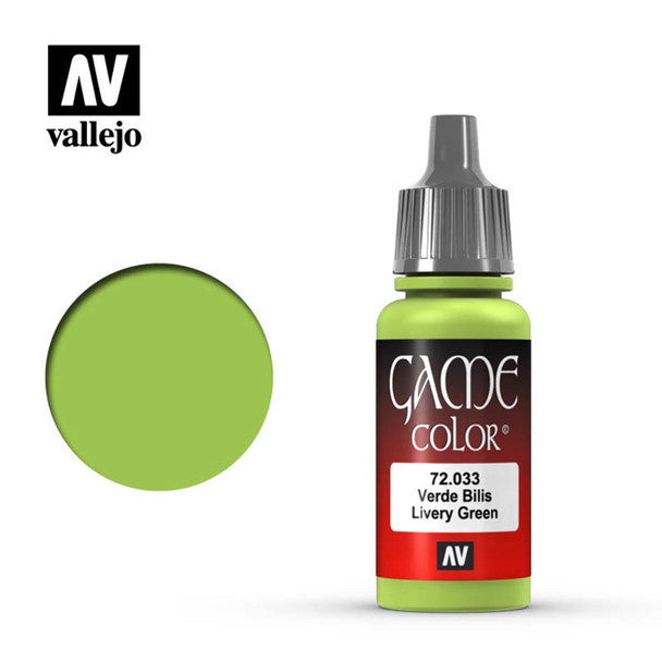 Vallejo Game Color Livery Green Acrylic Non Toxic Paint 17ml VLJ-72033