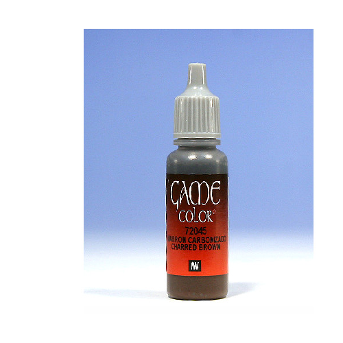 Vallejo Game Color Charred Brown Acrylic Non Toxic Paints 17ml VLJ-72045