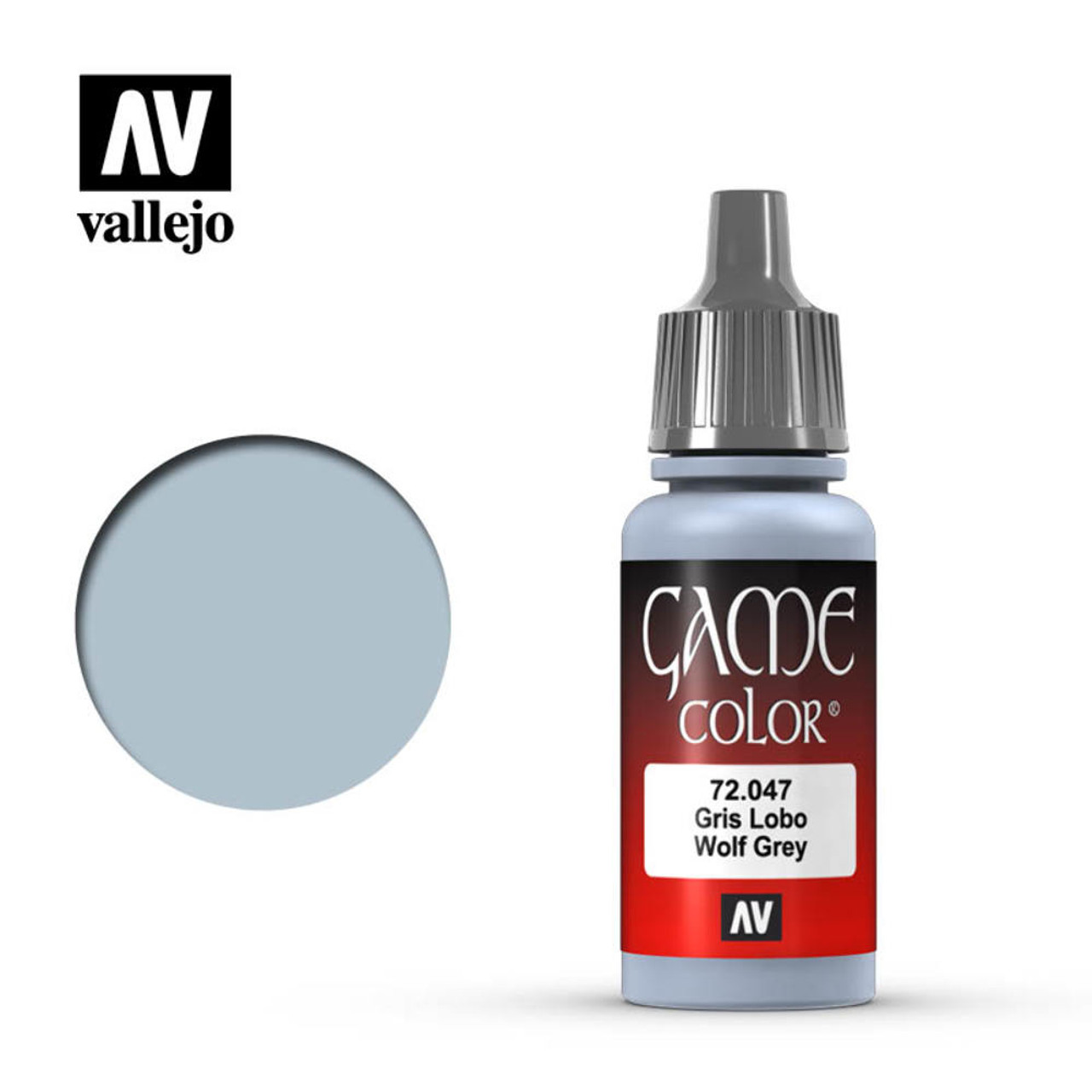 Vallejo Game Color Wolf Grey Acrylic Non Toxic Paint 17ml VLJ-72047
