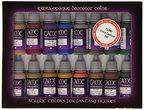 Vallejo Extra Opaque Paint Set of 16 Acrylic Non Toxic Paint 17ml VLJ-72290
