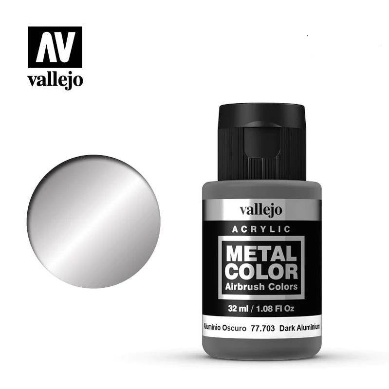 Vallejo Acrylics Metak Dark Aluminium 32ml VLJ-77703