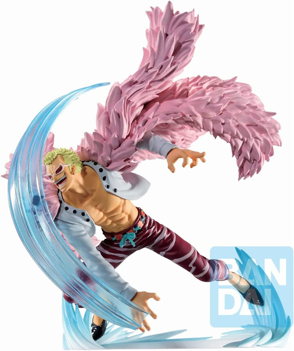 One Piece Donquixote Doflamingo Duel Memories Incredible Ichibansho Anime Static Figure Striking Their Popular and Iconic Pose Bandai Spirits BAS63609