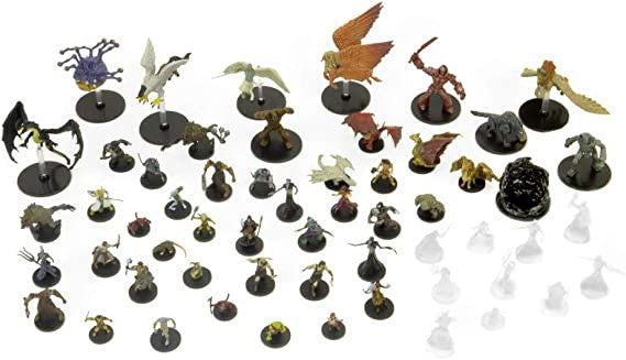 Dungeons & Dragons Wizkids Monster Icons of the Realms Monster Menagerie II Prepainted Plastic Figures Standard Booster 8 Count Brick Sorcerer Miniature WZK-72531
