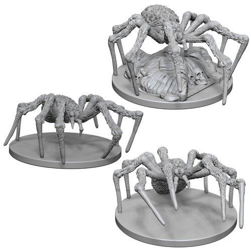 Dungeons and Dragons Wizkids Monster Nolzur's Marvelous Unpainted Spiders Miniature D&D WZK72558