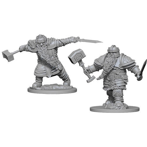 Dungeons & Dragons: Wizkids Dwarf Fighter: Nolzurs Marvelous Unpainted s: Wave 1: Orc Dwarf Male Fighter: Miniature