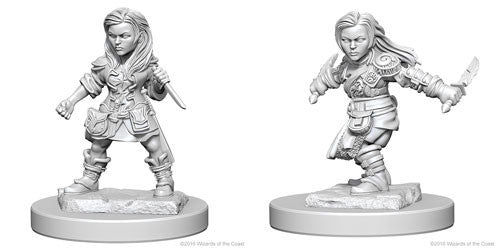 Dungeons & Dragons Wizkids Halfling Rogue Nolzur's Marvelous Unpainted Halfling Female Rogue Miniature WZK72627