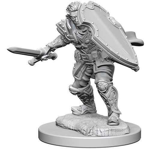 Dungeons & Dragons Wizkids Human Male Paladin Nozurs Marvelous s - Un-Painted Miniature WZK72629