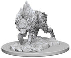 Dungeons & Dragons Wizkids Monster Pathfinder Deep Cuts Unpainted s - Dire Wolf Miniature WZK73184