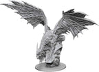 Paizo Dungeons and Dragons Pathfinder Roleplaying Game Unpainted Silver Dragon Miniature WZK73186