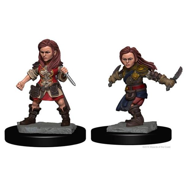 Dungeons & Dragons Wizkids Halfling Rogue Nolzur's Marvelous Unpainted Halfling Female Rogue Miniature WZK72627