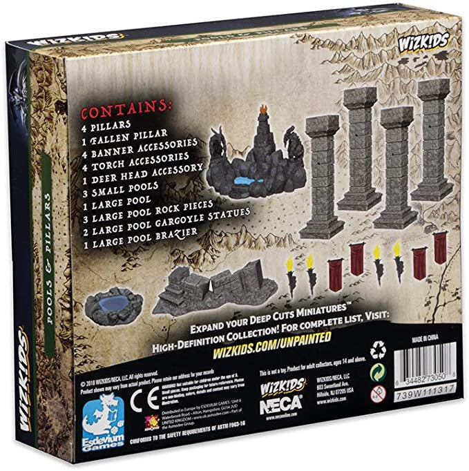 Dungeons & Dragons WizKids Fantasy Terrain P ools & Pillars - Table Game Tools WZK-73050