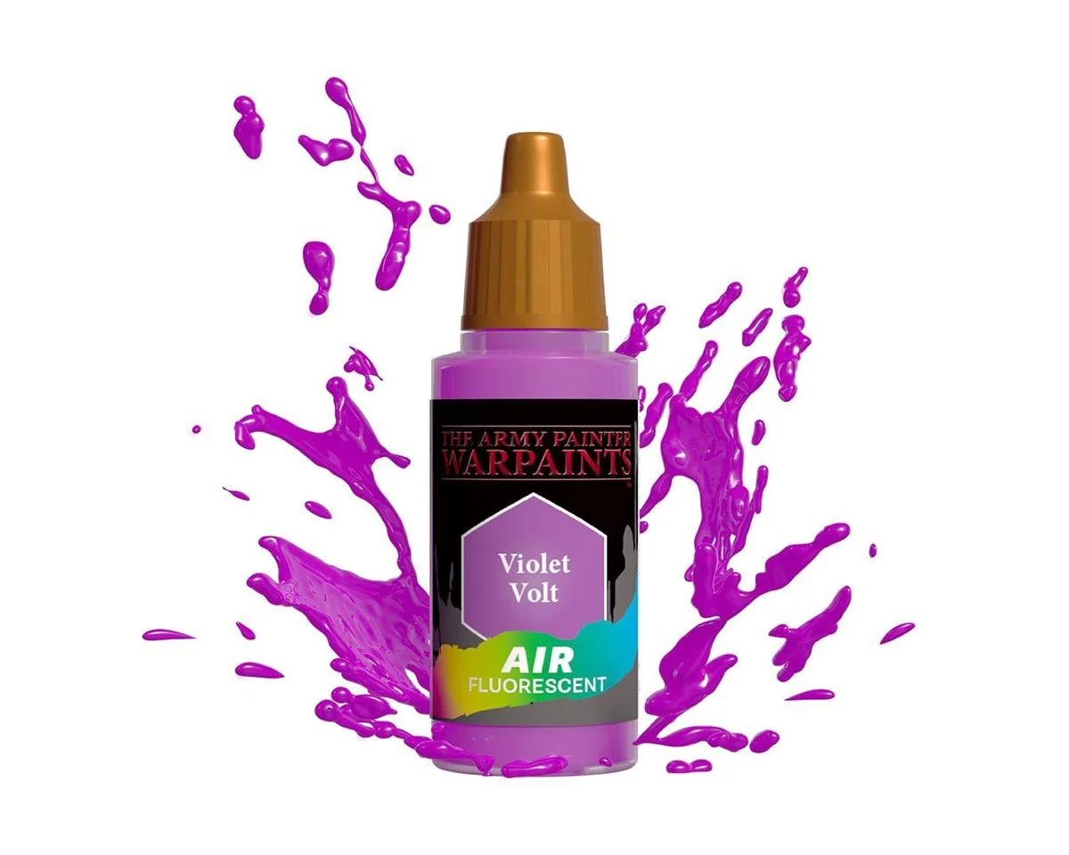 The Army Painter Warpaints Air Fluorescent Violet Volt Non Toxic Acrylic Paints 18ml AW1501