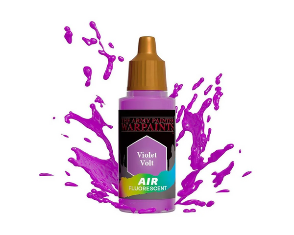 The Army Painter Warpaints Air Fluorescent Violet Volt Non Toxic Acrylic Paints 18ml AW1501