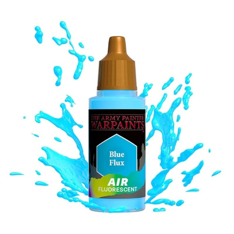 The Army Painter Warpaints Air Fluorescent Blue Flux Non Toxic Acrylic Paints 18ml AW1502