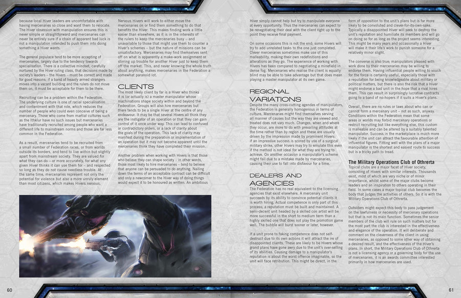Mongoose Publishing Traveller Mercenaries of Charted Space RPG Sourcebook for Adults and Family for Solo or Group Play MGP40066